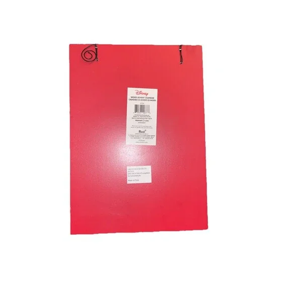 Disney Mickey Mouse Wooden Advent 25 Days Calender 12" x 9" - Picture 2 of 2